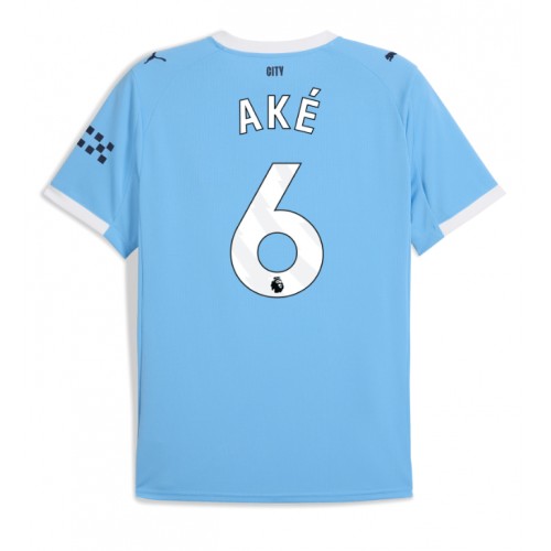 Dres Manchester City Nathan Ake #6 Domaci 2025-26 Kratak Rukav